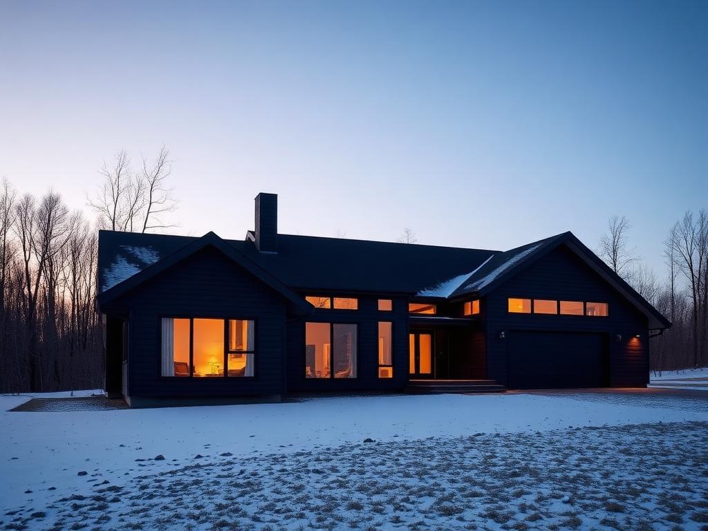 Modern panel-built Canadian home